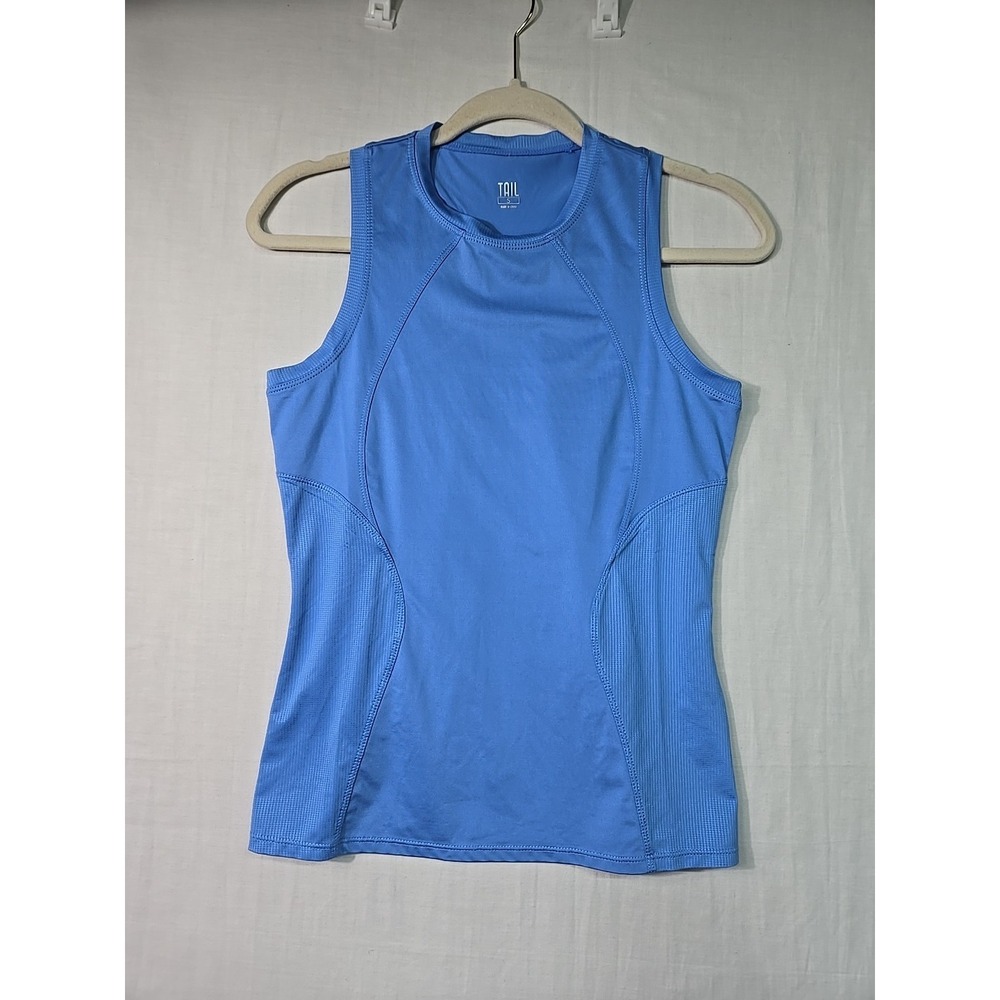 Tail Women's Small Blue Tank Top Sleeveless Stretch Razor Back Athletic Golf